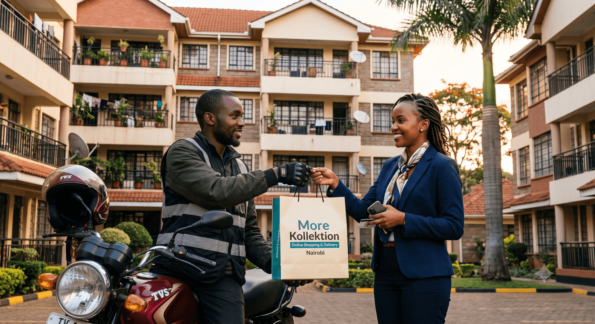 How More Kollektion Doorstep Delivery Works: Pay Rider via M-Pesa Upon Arrival - More Kollektion Nairobi