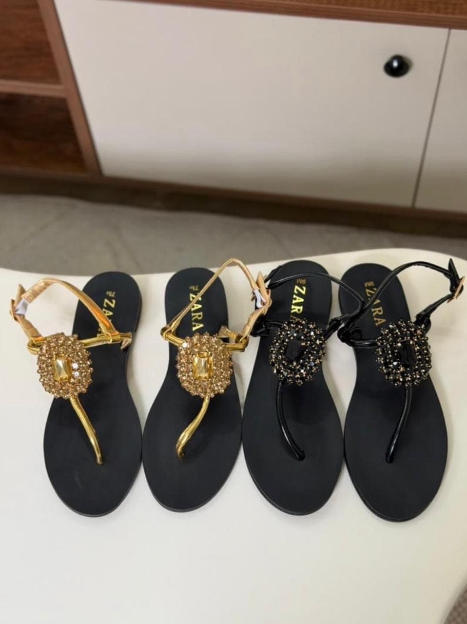 Zara T Strap Flats photo 1